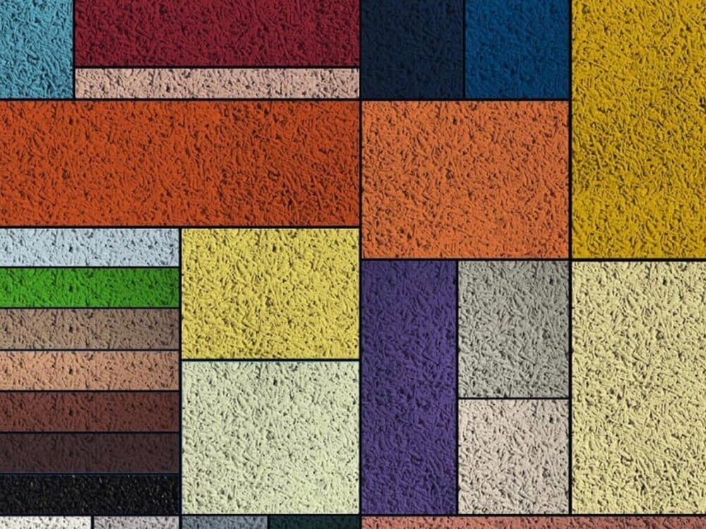 Panel finishes, color-through range