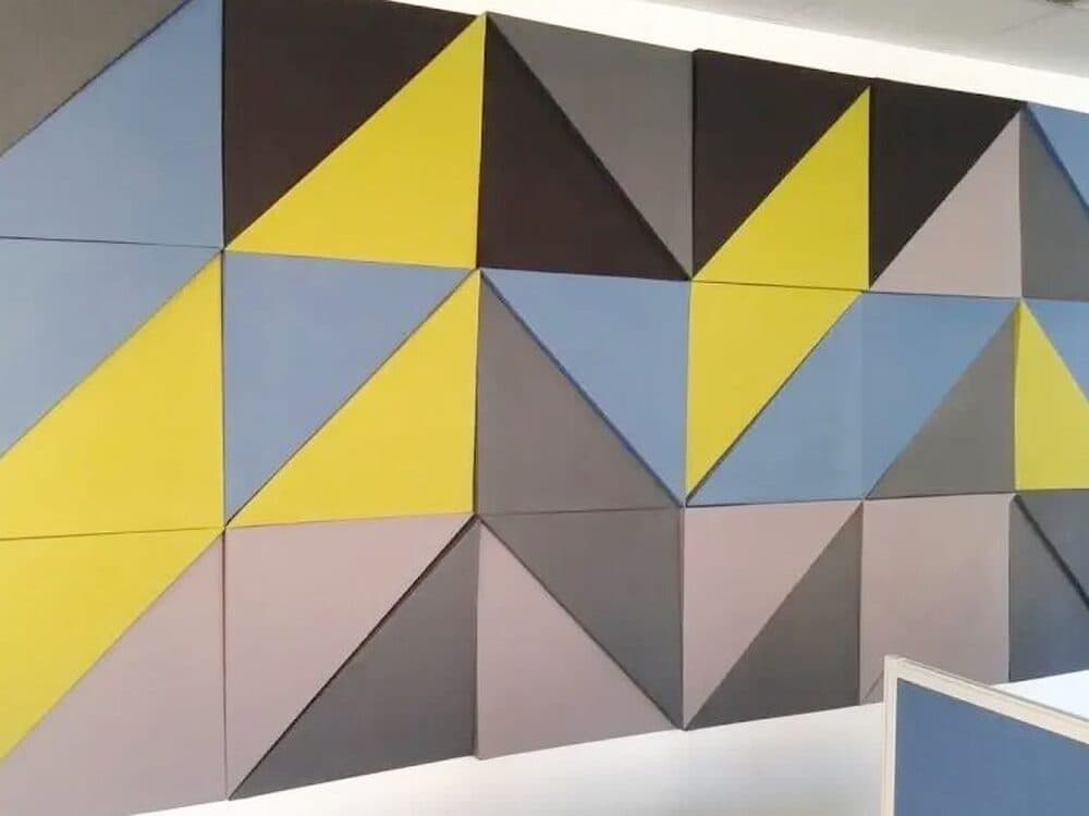 Polyester felt acoustic panels